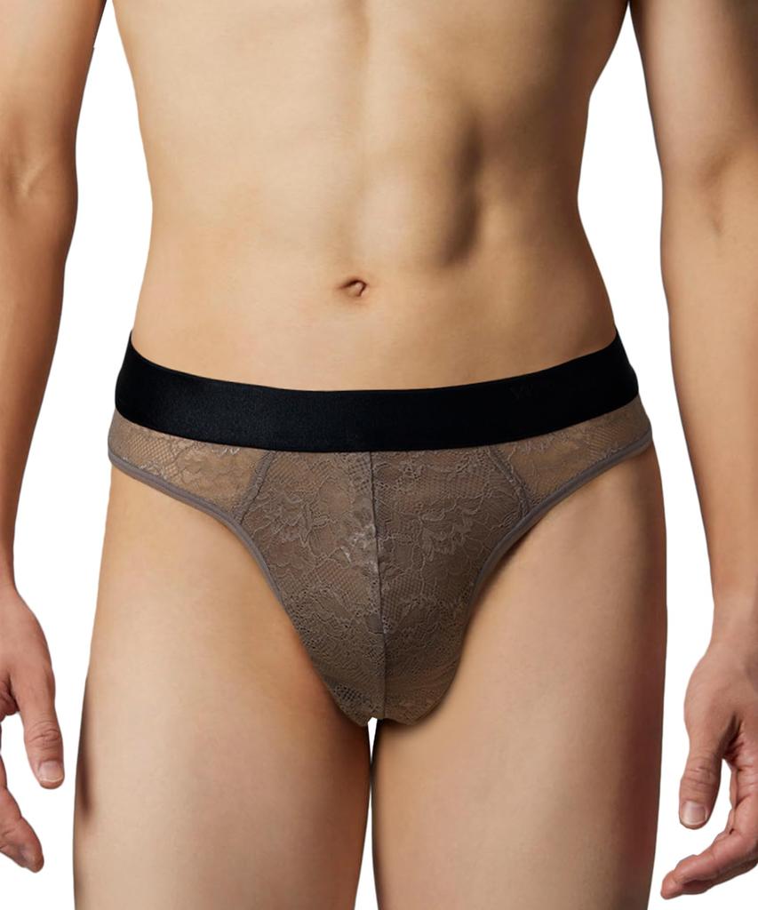Wacoal Lace 3D Front BR Men's T-Back, Breathable, Closure, Men's Underwear, WF1832,