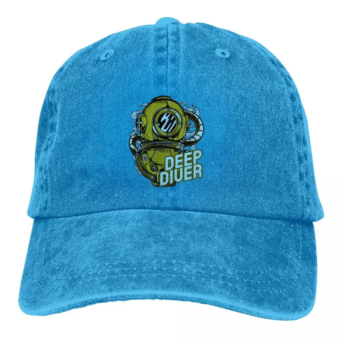 

Summer Cap Sun Visor Deep Diver Hip Hop Caps Dive Scuba Diving Cowboy Hat Peaked Trucker Dad Hats Adjustable