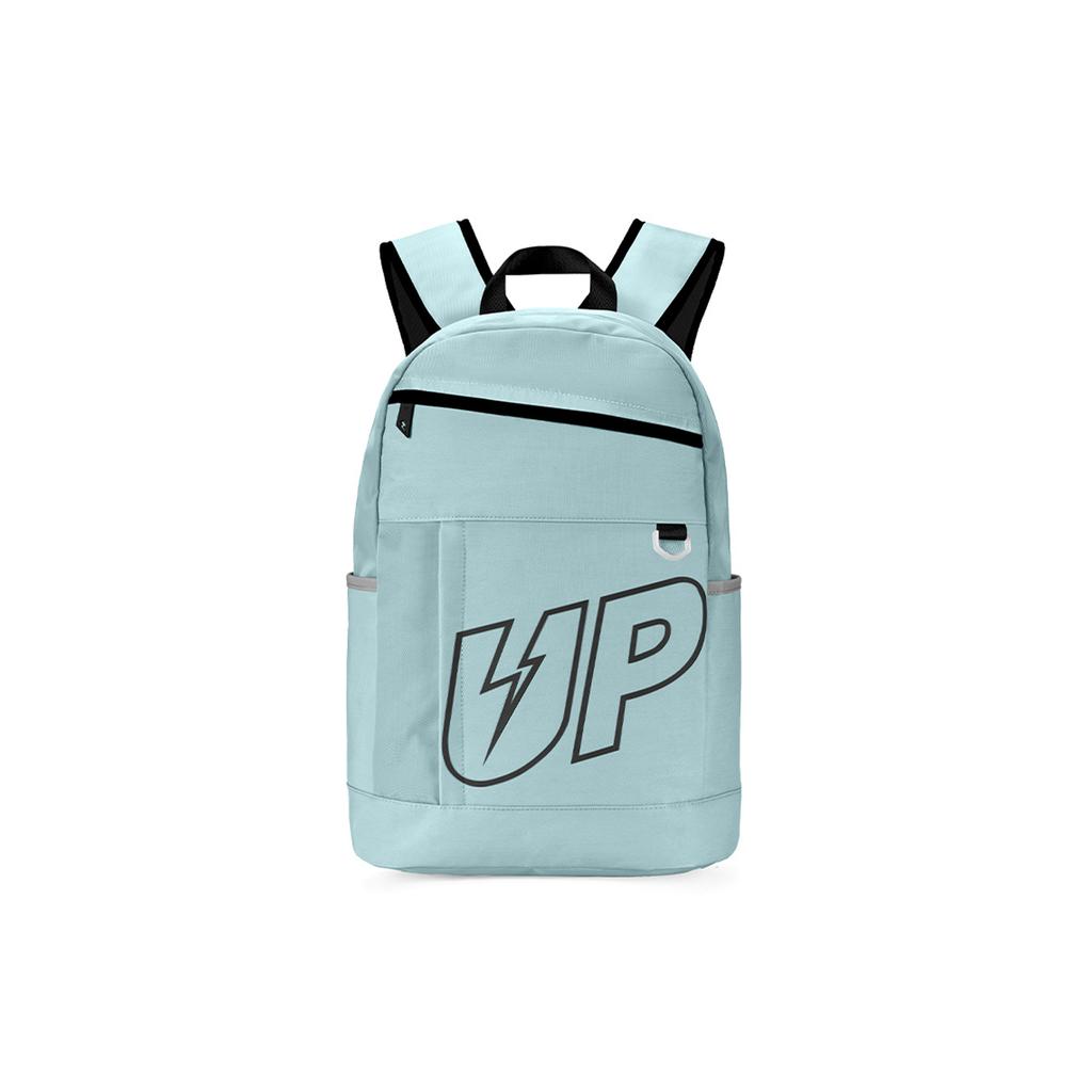 New TURN UP Nylon Students Backpack Laptop Bag Large Unisex Blue 71135