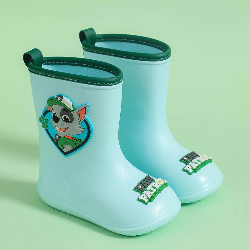 

Paw Patrol Children s Rain Boots Boys and Girls Students Toddler Anti-Slip Rain Boots Boys Baby Toddler Water Shoes Inner Length20cm светло-зеленый