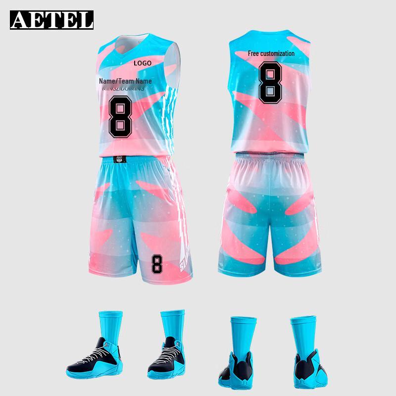 AETEL Unisex Summer Basketball Uniform Set