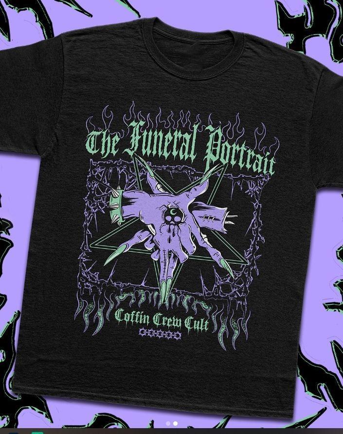 Vintage The Funeral Portrait Coffin Crew Cult T-shirt S to 5XL 2F913 S