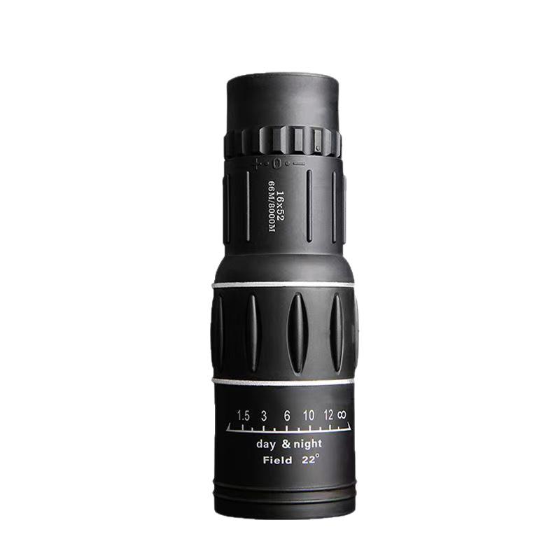 HD 16X52 Monocular Telescope: High Magnification Spotting Scope with Low Light Night Vision for Mobile Photography and Outdoor Use.