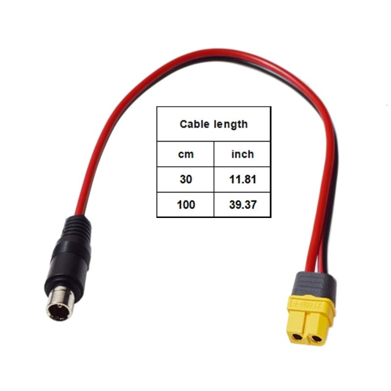30CM XT60H zu DC8020 Stromkabel 14AWG Stabil für Gerät Auto Schiff Flugzeug und Solarstromgenerator Batterieversorgungskabel