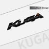 WGL2 Auto Metal Emblem Car Styling 3D Badge Lettering Decals Trunk Sticker For Ford Kuga 2008-2019 Accessories Glossy Black