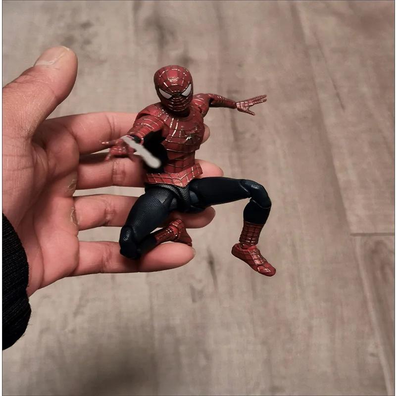 2025 Hot 14cm Spiderman Action Figure - Peter Parker Tobey Maguire Version Anime Shf Movable Joint Model Doll Collectible Lovely Gift