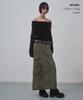 Musinsa Standard Woman Women'S Pigment Cargo Maxi Skirt [Dusty Khaki]