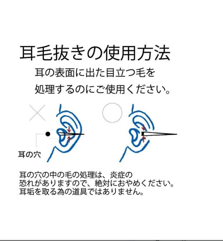 NNIKKEN MIMIGETTER Ear Hair Made In Handcrafted Stainless for Finger Hair and Downy Etiquette Care Tweezers, Japan, Steel, Hair,