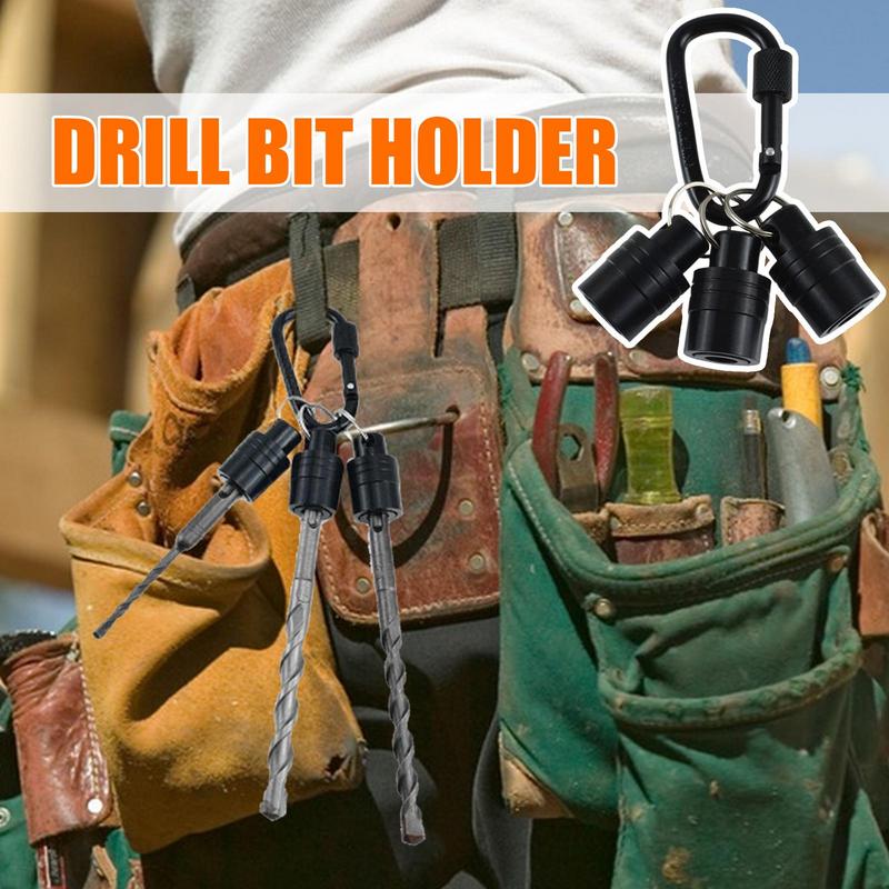 3 шт. Брелок-держатель бит для отвертки Быстросъемный Компактный для мастерской Дрель Брелок-карабин для электриков China Mainland