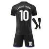 Kids Sportswear Set, Barcelona Lamine Yamal, Short Sleeve T-Shirt Shorts Socks, Black