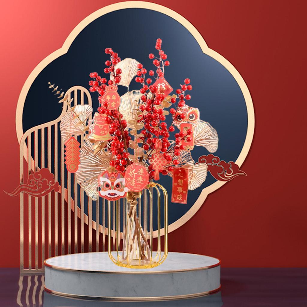 Flower Basket Ornament Year Table Centerpiece for Thanksgiving Scene Home Living Room Decor ,