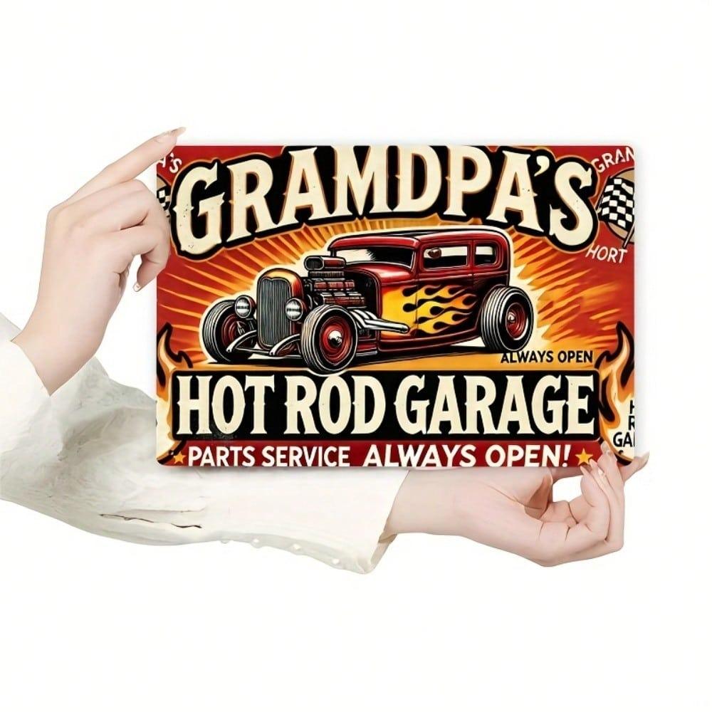 Vintage Classic Car Metal Tin Sign 11.8x7.87 Inch Retro Garage Wall Art