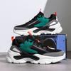 Men's Shoes New Spring Breathable Men's Mesh Casual Sports Shoes Green and Young Versatile Dad Trendy Shoes