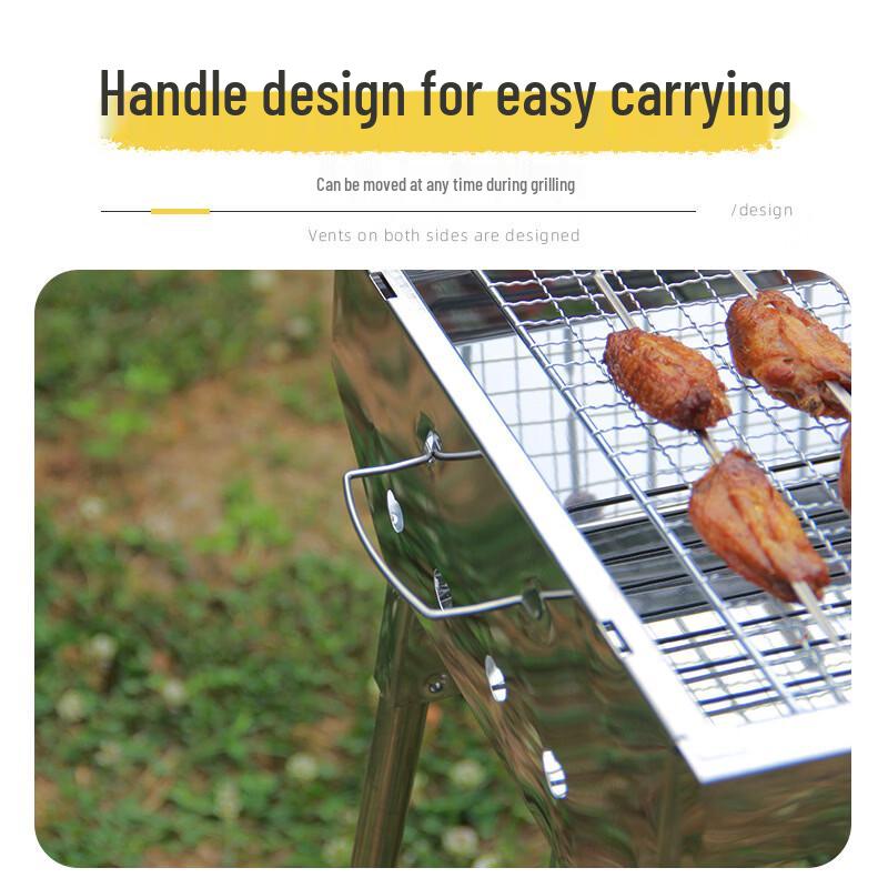 Portable Stainless Steel Outdoor BBQ Grill