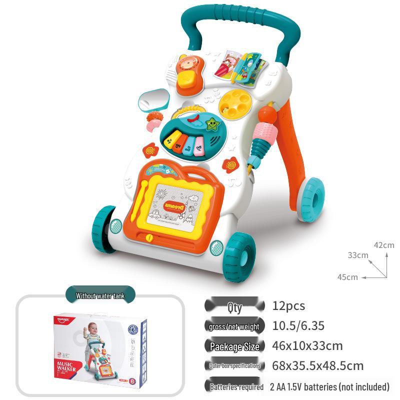 

Интерактивная игрушка-ходунки для малышей с музыкой, 6-18 месяцев, конструкция против опрокидывания