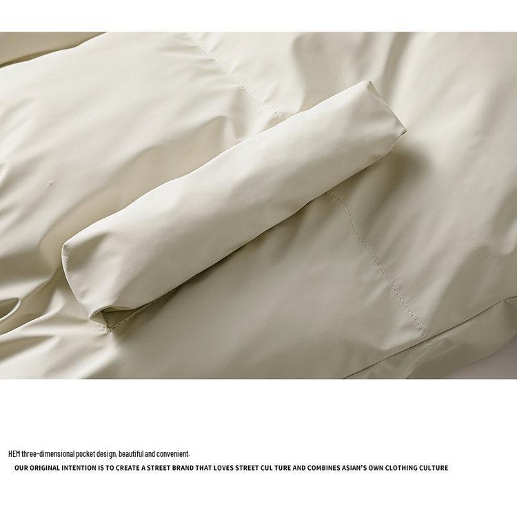 Men's Winter Retro Cotton Jacket with Detachable Fur Collar - Thick and Trendy Outerwear