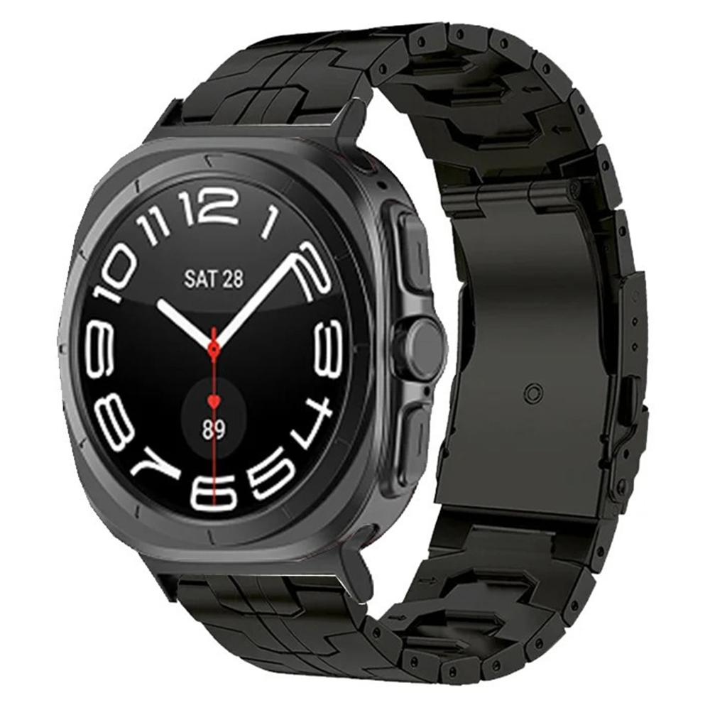 Watch Strap for Samsung Galaxy Watch8 44mm/40mm/Watch8 Classic 46mm Titanium Alloy Wrist Band with Safety Buckle