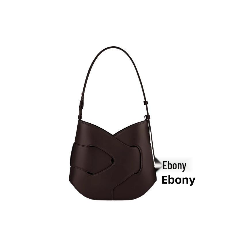 Bo Ling'en Cowhide Knitted Crossbody Shoulder Bag - High-End Women's Underarm Niche Design Handbag