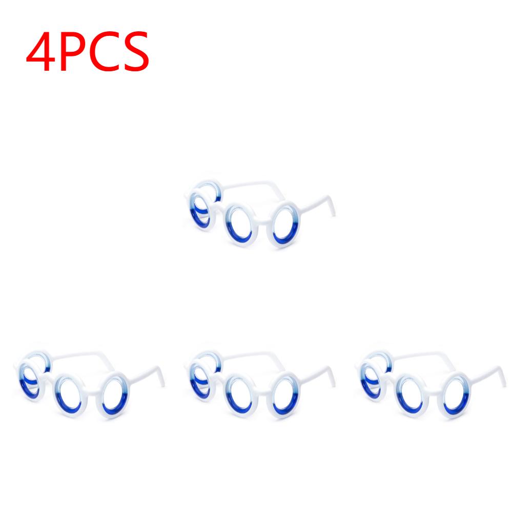 5-1PCS Anti-Nausea Eyewear Without Lens Multipurpose Motion Sickness Glasses Detachable Foldable for Old Adults Children