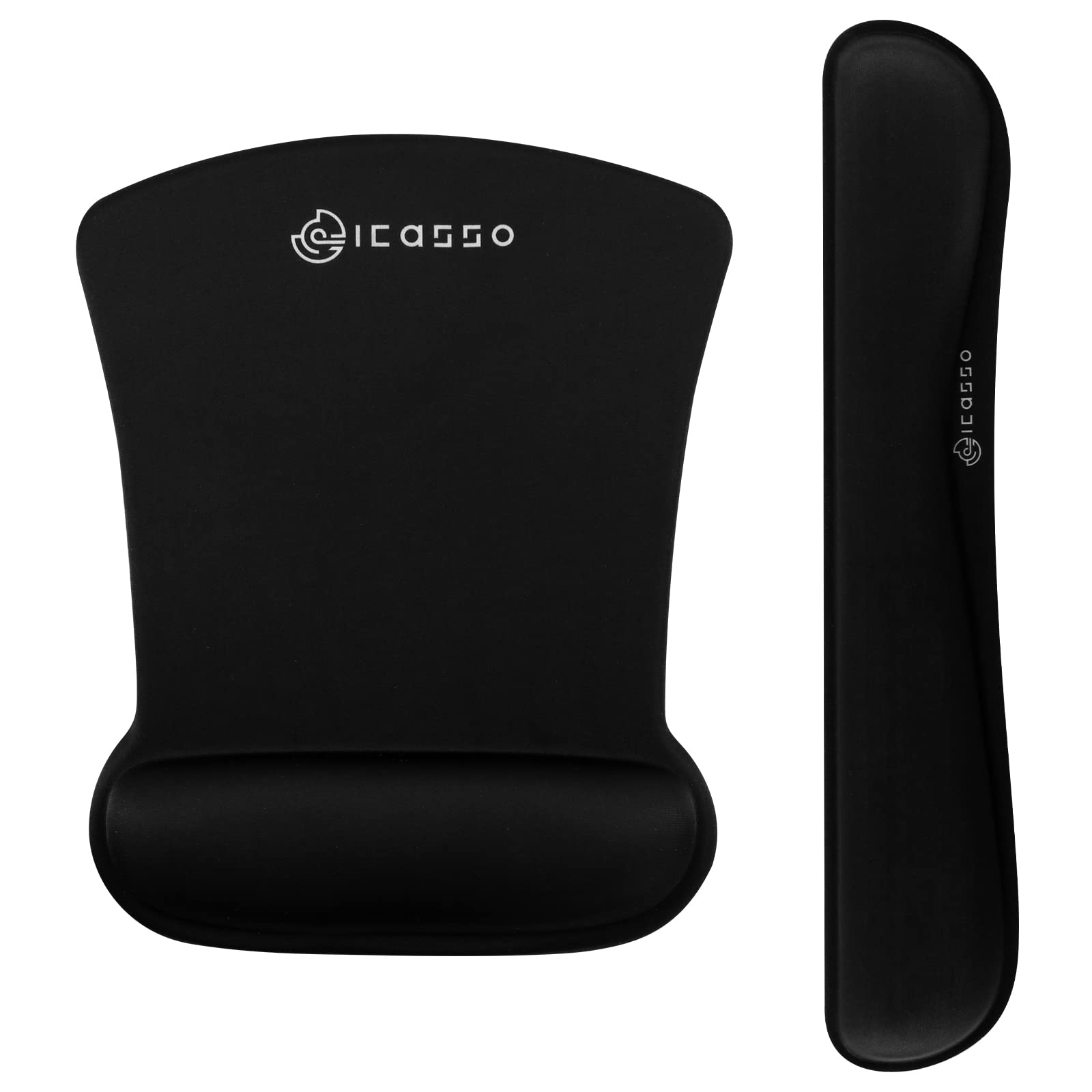 

iCasso Водонепроницаемый игровой коврик для мыши и набор подставок для запястий с ладонью Стильная клавиатура из пены с эффектом памяти и подставка для запястий для набора, подставка, подушка, нескользящий