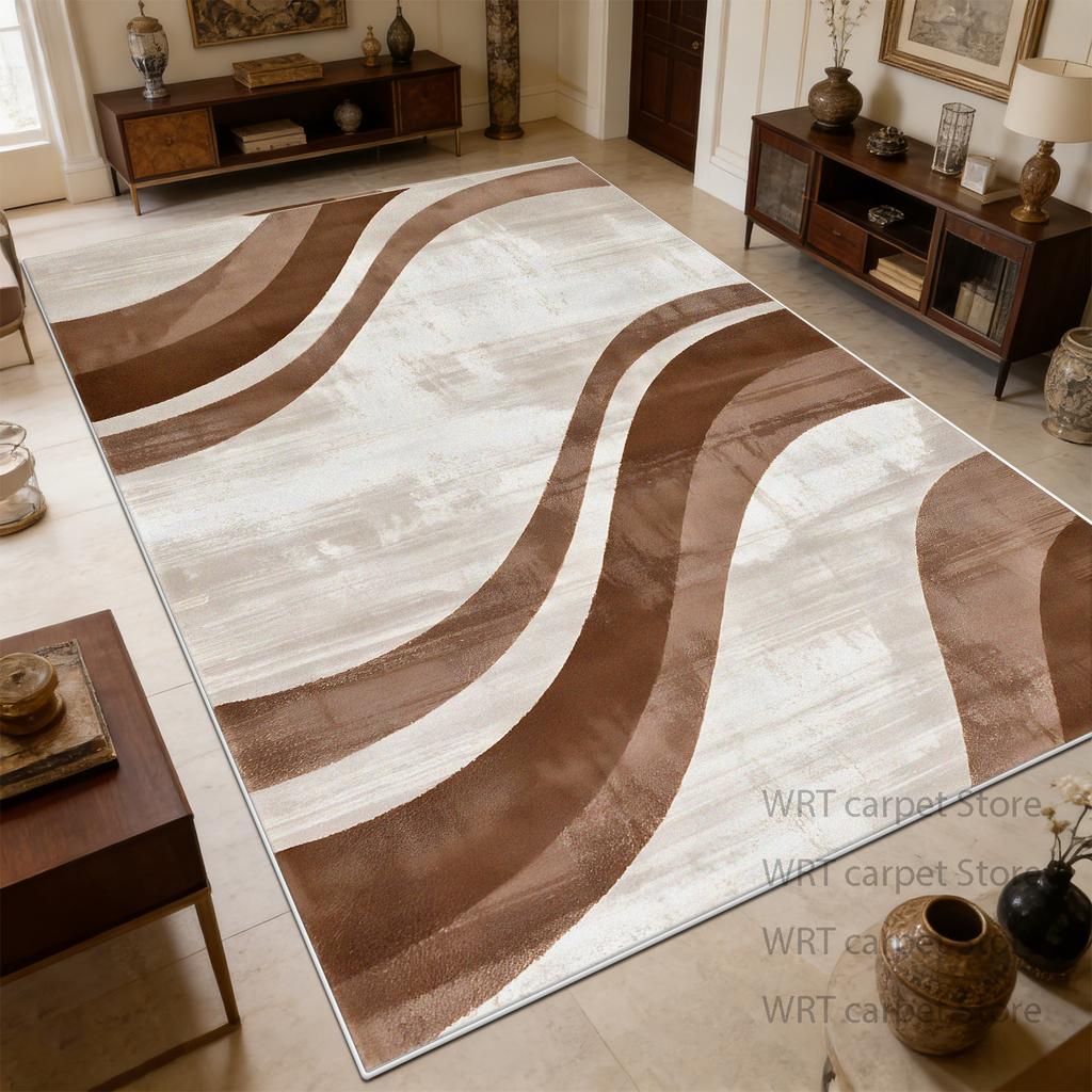 Stil Luxos Ușor Model Curbe Covor Mare Decorare Sufragerie Covor Canapea 160x230 Pufoasă Moale Dormitor Covoraș pentru Picior Lângă Pat