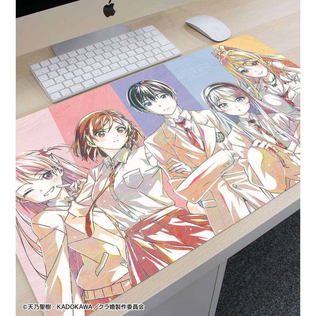 TV Anime Ended Up Marrying the Girl I Hate the Most in My Collection Ani Art 1st Edition Desk Mat "I Class." Multi-Purpose