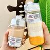 INS Style 401-500ml Sport Drink Bottle Leakproof Color-changing Juice Lemon Bottle Transparent Drinking Cup for Student Kids