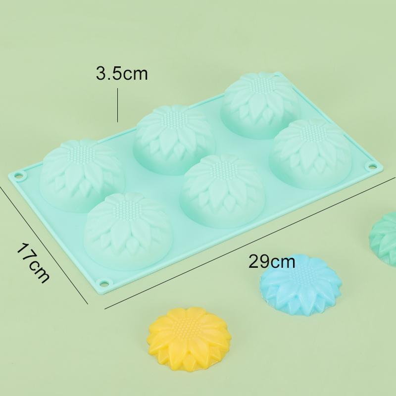 Sun Flower Silicone Fondant Cake Mold Sunflower Jelly Ice Tray Chocolate Decoration For Baking Tool Silicone Cake Decor Moulds