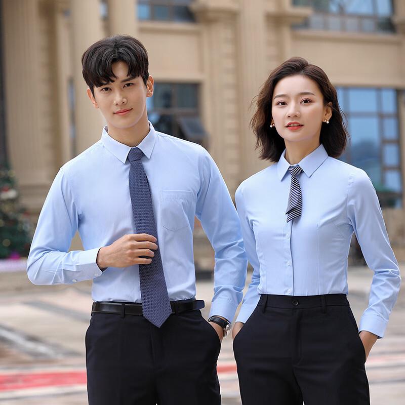 Мужская и женская приталенная деловая рубашка с длинным рукавом Terman M