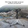 Stainless Steel Tripod Stand for Fishing Rod Fish Pole Bracket Handle Support Holder