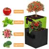 Square Fabric Grow Bags Breathable Planter Pots with Handles Garden Planting Containers for Flowers Vegetable Plant Growing Bag