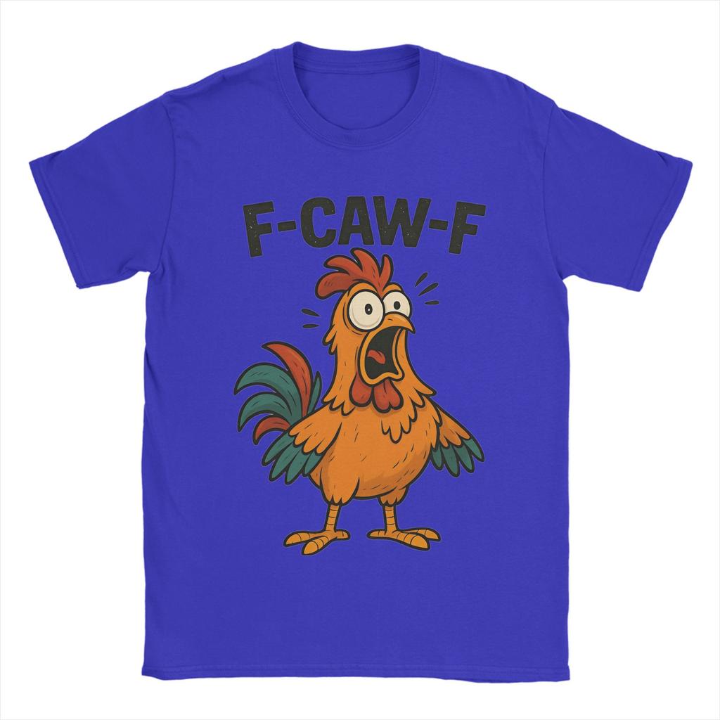 Lustiges Huhn F-Caw-F PNG Nutztier Herren T-Shirt Kreative T-Shirts Kurzarm Rundhals T-Shirt 100% Baumwolle Übergröße Kleidung