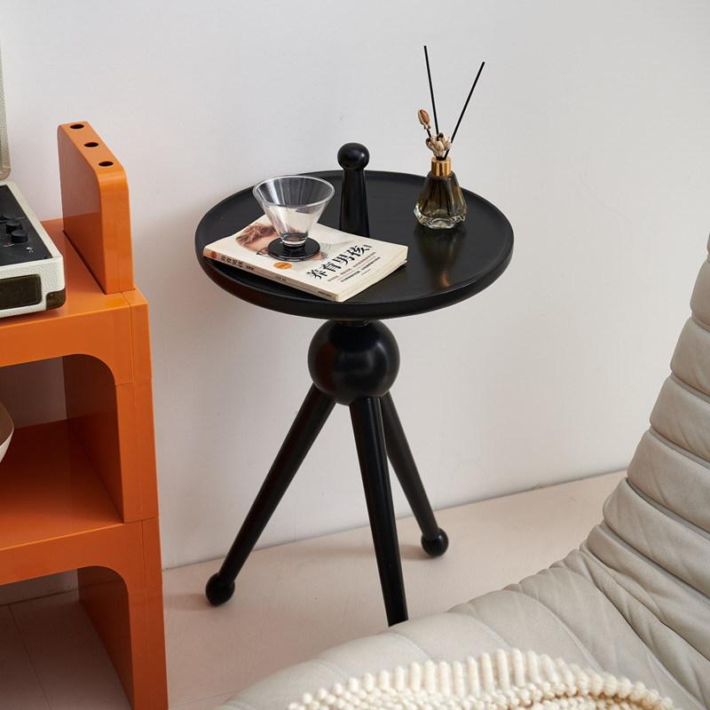 Solid Wood Coffee Table Living Room Sofa Small Side Table Modern Balcony Round Desks Nordic Simple Home Decoration Furniture