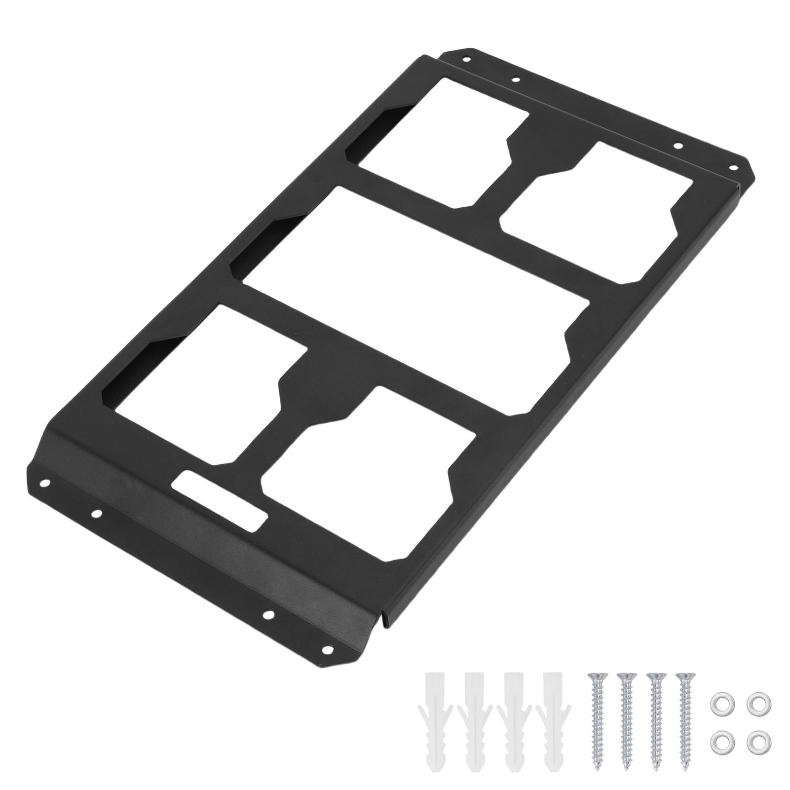 

Монтажная пластина, совместимая с ящиком для инструментов Milwaukee Packout, 50 фунтов, металлическая полупластина для хранения и организации инструментов