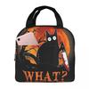 Borsa Pranzo Termica Nera Assassina con Coltello per Halloween per Donne Bambini Scatole per Cibo a Prova di Perdite Borsa Termica per Pranzo