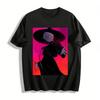 Dark Style Wizard Boy Print Trendy Top Anime Peripheral Loose Casual Long Sleeve T-Shirt Pure Cotton T-shirt