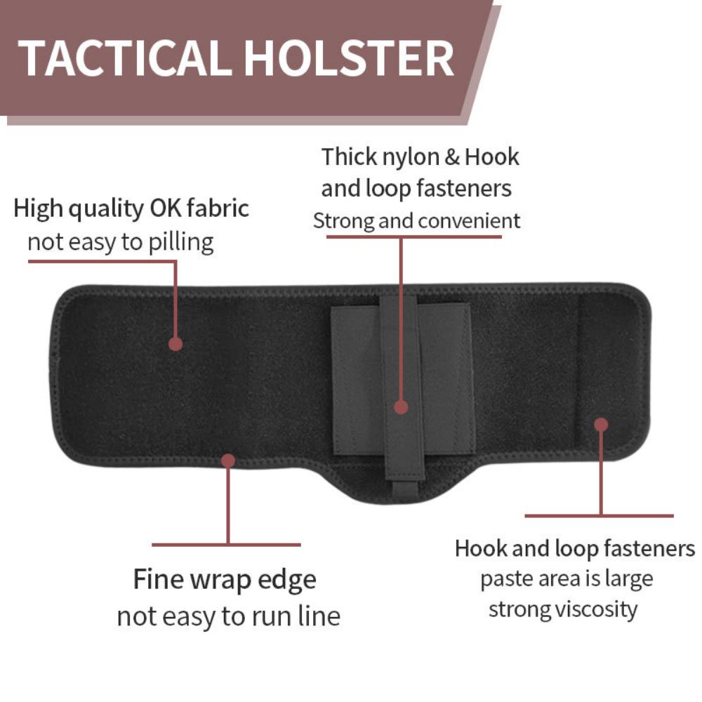 Neoprene Ankle Holster With Padding For Concealed Carry, Spare Magazine Pouch & Extra Elastic Secure Strap For Concealment For Women Men