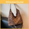 Retro Leopard Fashionable Print Pattern Womens Casual Tote Bag Commuting For