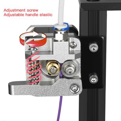 Extrudeur Tout Métal CR 10 Amélioré Bloc Extrudeur MK8 en Aluminium Main Droite pour Filament 1.75mm Ender 3 Ender 3 PRO CR 10