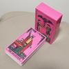 Pink Neon Tarot Deck 10.3*6cm - 78 Classic Rider-Waite Smith Cards Vibrant Trippy Design