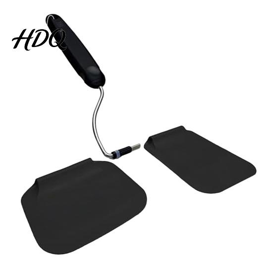 Multi-position Ergonomic Spatula Adjustable Angle Spatula 7 Position Silicone Turner for Grill чёрный