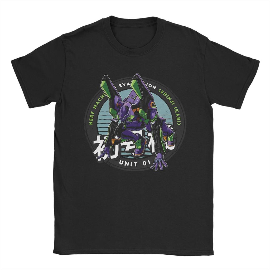 Novelty EVA Asuka T Shirt Unisex Round Neck Short Sleeve Tops Anime Manga Cute Girl Cotton Summer Top Tee