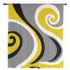 Cortinas Modernas Abstractas de Tul Amarillo Remolino para Sala de Estar Cortina Transparente para Dormitorio Persianas de Ventana Cortinas de Voile
