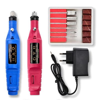 Maniküre-Maschine, elektrisches Nagelbohrer-Set, Keramik-Fräser, Nagelkunst-Schleif-Gel-Fräser-Werkzeug