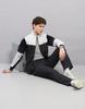 Monte Carlo Men's Regular Fit Colour Block Stand Collar Full Sleeve Tracksuit