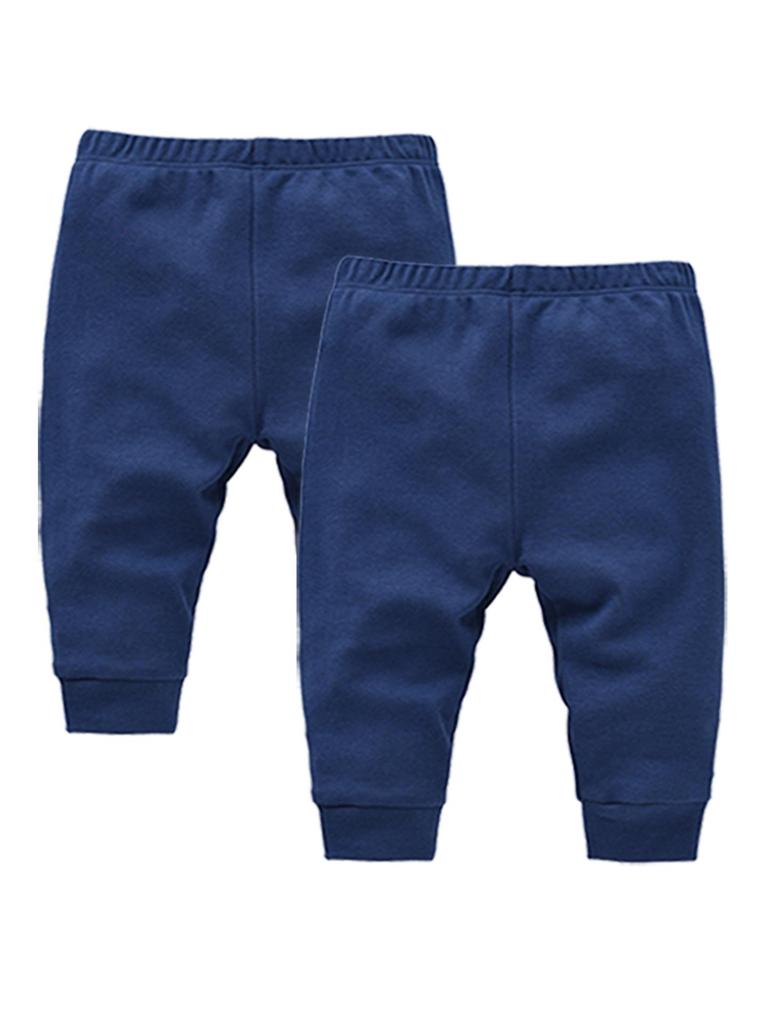 Pure Cotton Newborn Crawling Pants Set – Two-Piece Base Layer for Boys and Girls