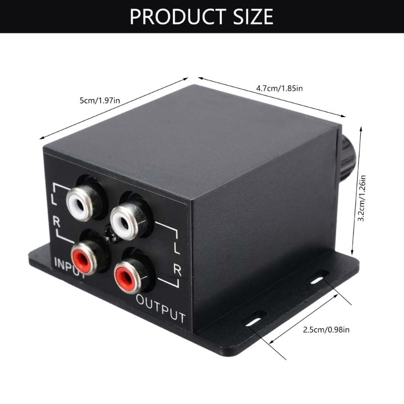 Subwoofer Bass Remote Volumes Control Knob Levels Frequency Equalizer for Car Amplifier Earbud
