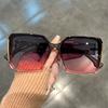 Extra Large Square Fashion Sunglasses for Men and Women Brand Gradient Color Glasses Summer Party