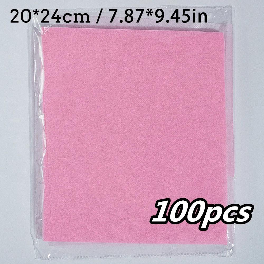 

100 шт. бумажный фильтр для пылесоса для ногтей, сменный фильтр для пылесоса для ногтей, ультратонкая ткань, хлопок розовый