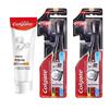 Whitening Toothpaste & Charcoal Toothbrush Family Set